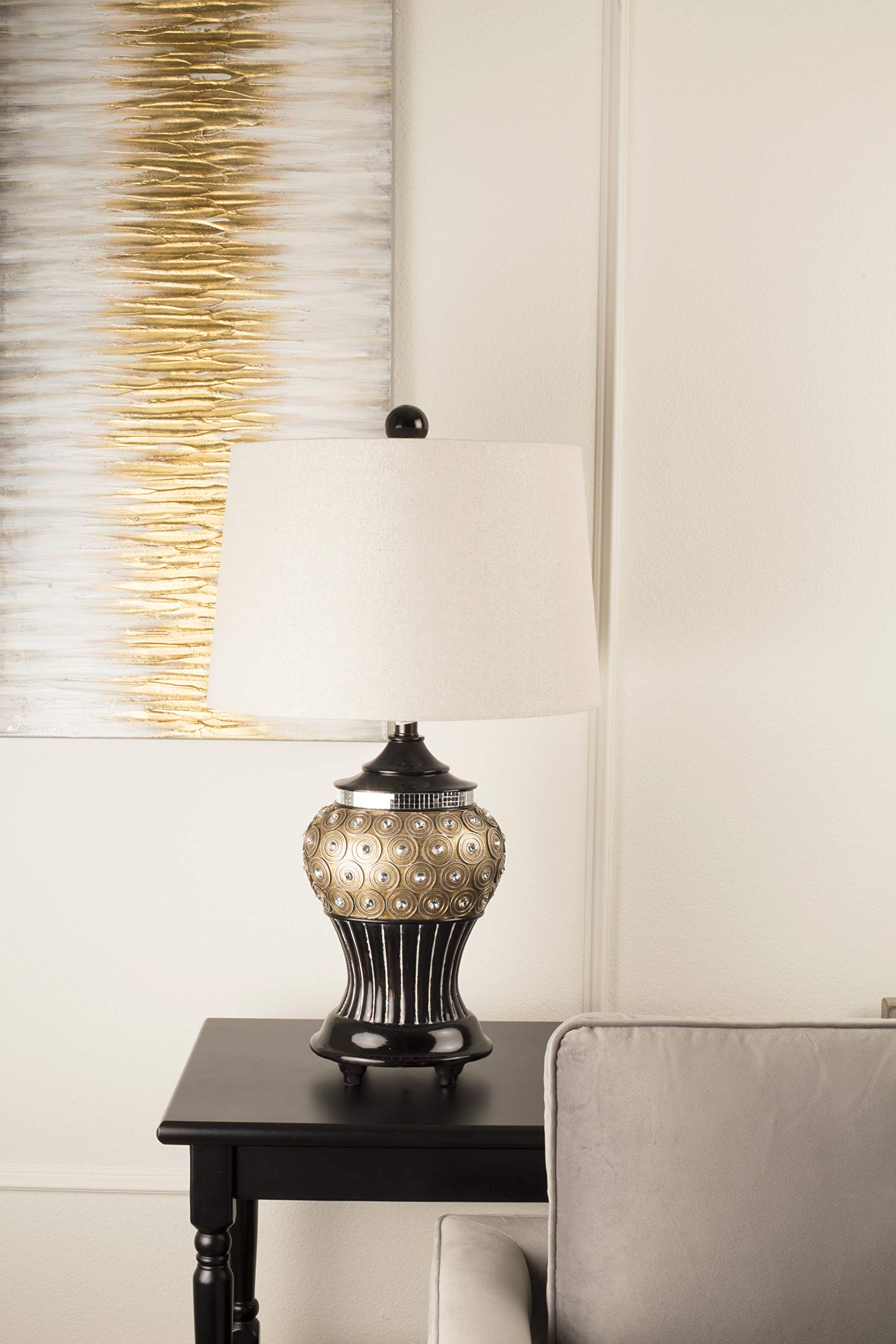 OK-4245-T1 28.75" H Gold Max Table Lamp