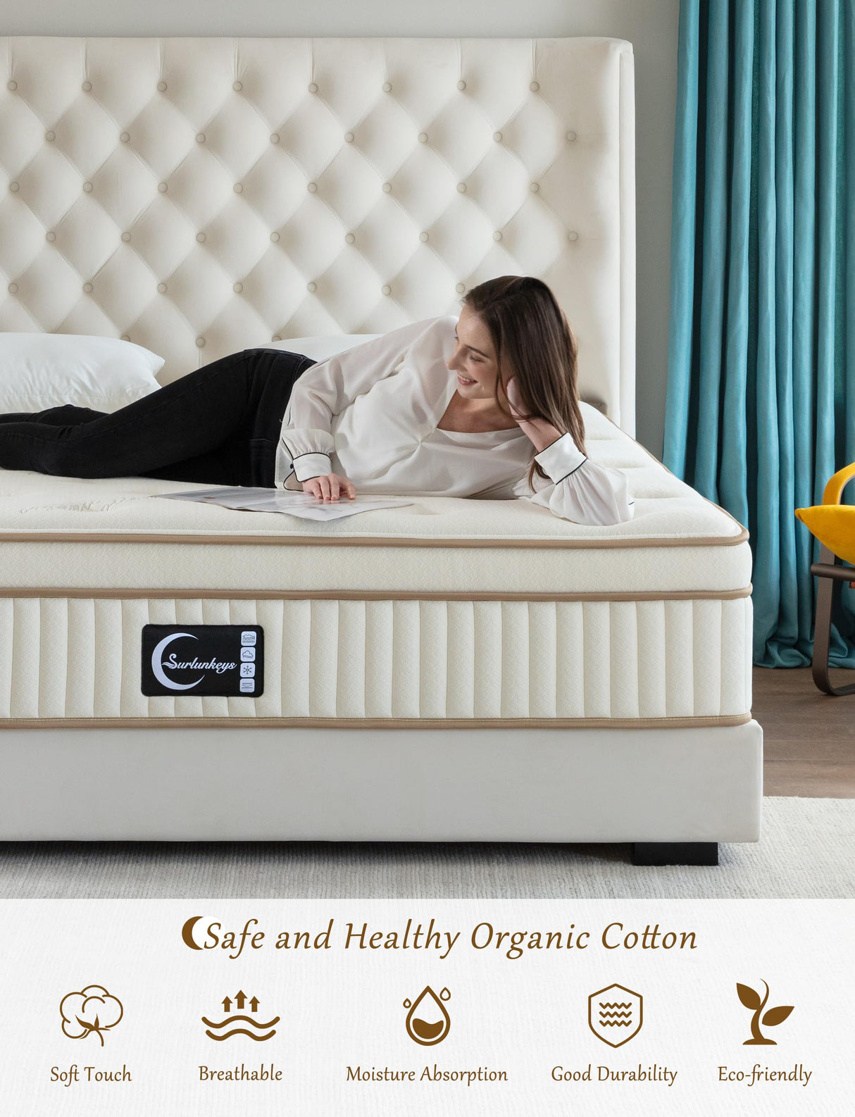 Gel Foam Hybrid Mattress - Euro Top 14 Inch Mattress