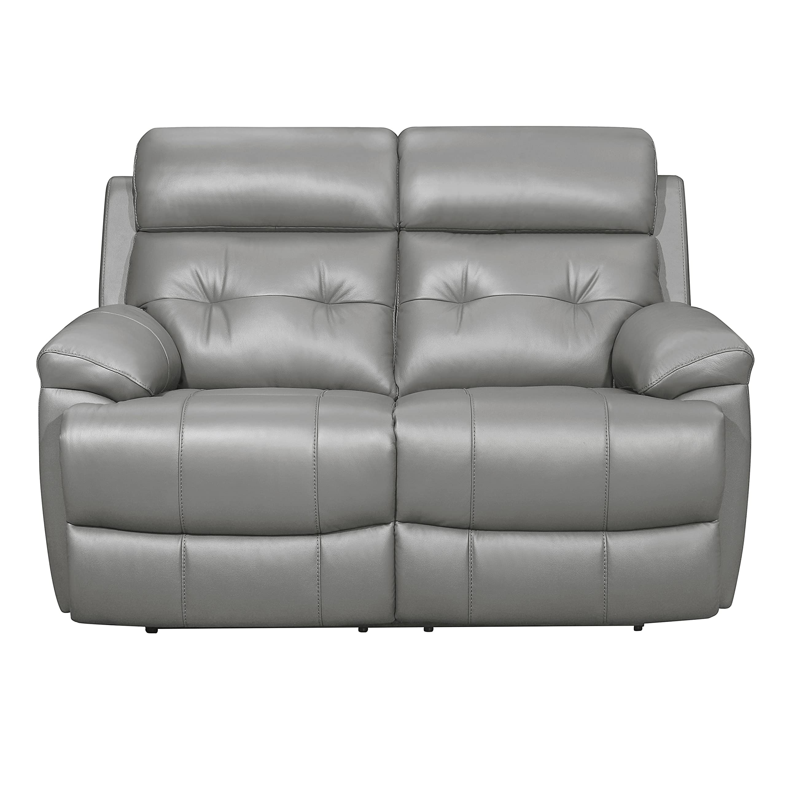 Inkwood Wall-Hugger Manual Double Reclining Loveseat, Gray