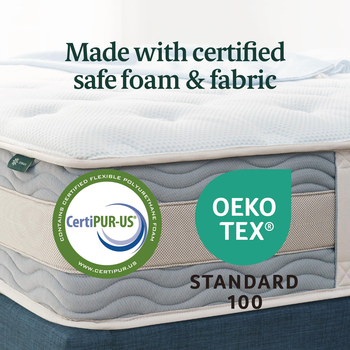 10 Inch Comfort Support Hybrid Mattress [New Version], Queen, Fiberglass Free, Medium