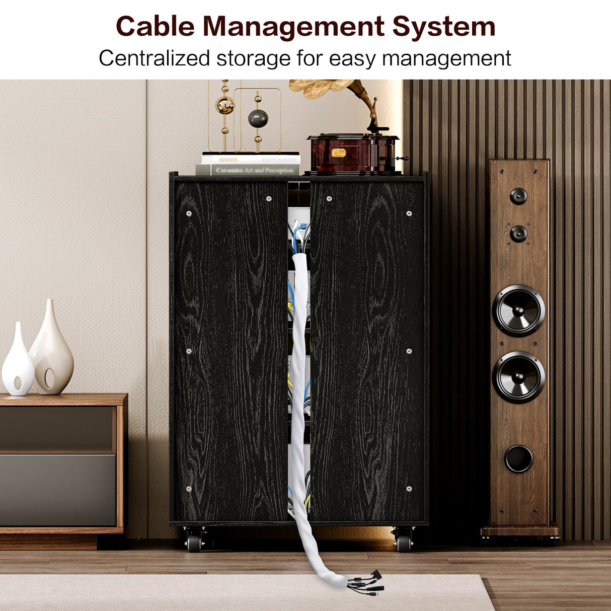 Modern with wheels Audio-Video Media Stand