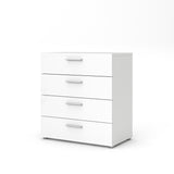 Austin 4 Drawer Chest, White