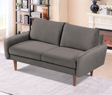 Velvet Loveseat Sofa for Modern Living Rooms and Compact Spaces