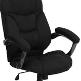 Jessie High Back Black Microfiber Contemporary Executive Swivel Ergonomic Office Chair