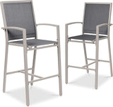 Outdoor Bar Stools Set of 2, Bar Height, Patio Furniture