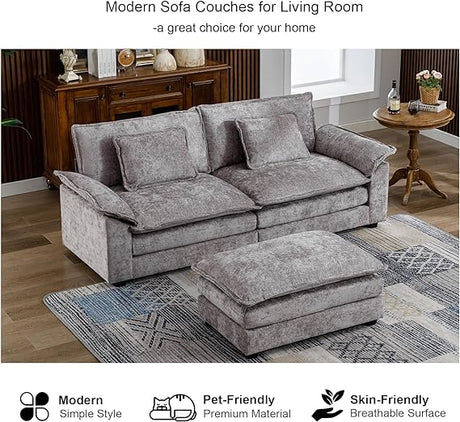 85.8" Modern Sectional Sofa Cloud Couch for Living Room