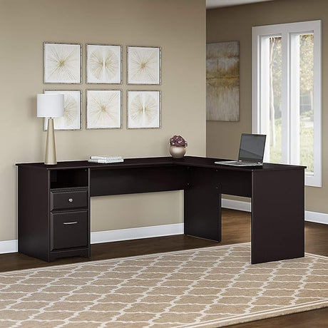 L Shaped Desk with Drawers for Executive and Home Office