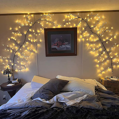 Enchanted Willow Vine Lights for Wall: 7.5FT led Twinkling Tree Branch Light for Room and Home Decor