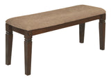 Dining Bench, 44-Inch, Western, Dark Brown, Espresso Finish