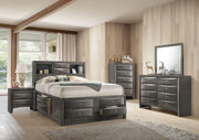 39" X 35" Gray Oak Rubber Wood Mirror