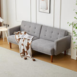 76'' Futon Sofa Bed, Convertible Sleeper Couch Bed, Sleeper Sofa with adjustable backrest