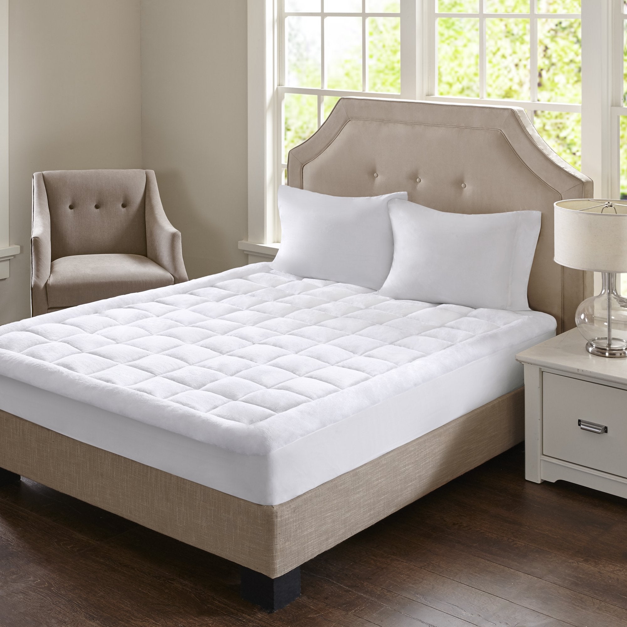 Waterproof Mattress Protector, Cloud Soft Plush Mattress Cover, Overfilled Mattress Pad