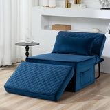 4 in 1 Multi Function Folding Ottoman Breathable Linen Couch Bed