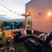 Lights Outdoor 50Feet G40 Patio Lights with 52 Led Shatterproof Bulbs(2 Spare),