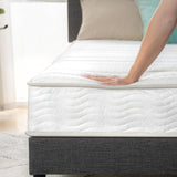 8 Inch Foam and Spring Hybrid Mattress [New Version], Full, Fiberglass free