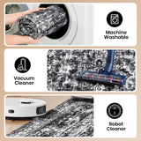 9x12 Vintage Boho Area Rug - Ultra Soft Washable Faux Wool Carpet