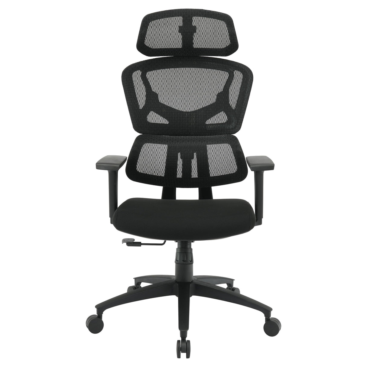 Executive Seating Mesh Back with Fabric Seat Manager's Office Chair, Adjustable Arms