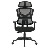 Executive Seating Mesh Back with Fabric Seat Manager's Office Chair, Adjustable Arms