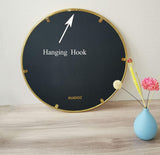 Gold Metal Frame Mirrors Wall Mount Hook Offered for Home Decor - 0948RZ