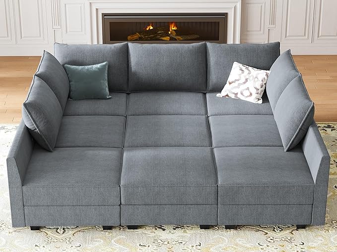 Modular Sectional Sleeper Sofa Reversible Modular Couch with Storage Seats Modular Sleeper Se