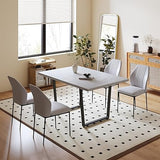 Rectangular Kitchen Dining Table, Space-saving Rectangular Design, Thickened MDF