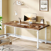 Tribesigns 62-Inch Large Executive Desk, Modern Office Computer Desk, Business Furniture for Home Office, Simple Workstation with Thickened Tabletop