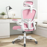 Office Chair with Headrest, Ergonomic Desk Chair with Wheels, Task Swivel Comfy Chair