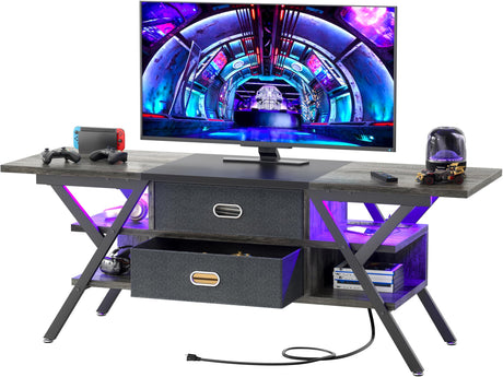 TV Stand for 55''/65'' TV - LED TV Stands with Power Outlets