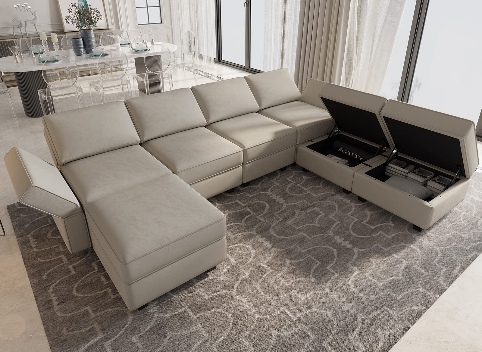 Modular Sectional Sofa U Shaped Sectional Couch