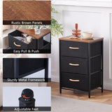 Nightstand with Drawer, Night Stand Bedside Table with Storage Drawers