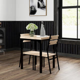 3 Piece Dining Table Set for 2, Modern Kitchen Table and Chairs, Dining Room Set