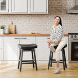 Counter Height Bar Stools Set of 2, 24 Inch Barstools for Kitchen Counter, Kitchen Stools