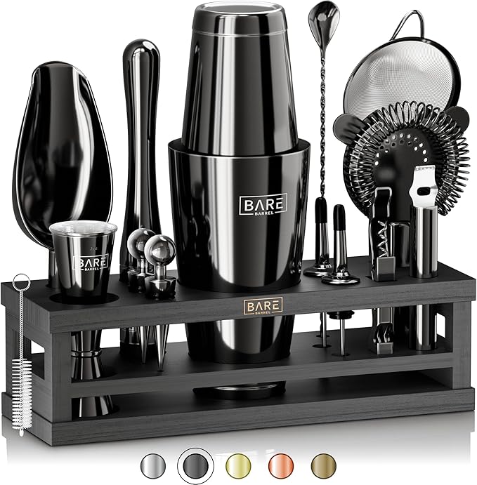 Mixology Bartender Kit Bar Set | 16-Piece Cocktail Shaker Set | Martini Barware Mixing