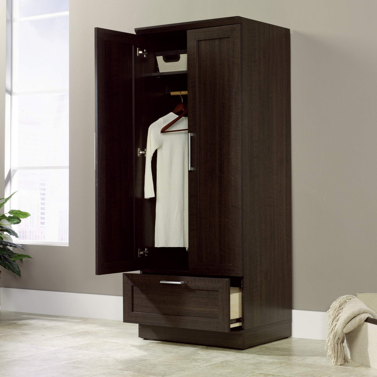 HomePlus Wardrobe/Pantry cabinets, L: 28.98" x W: 20.95" x H: 71.18"