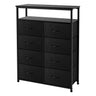 Dresser Double, Tall Storage Organizer Unit for Bedroom