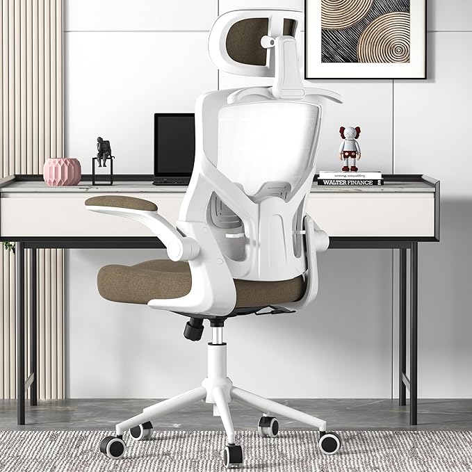 Ergonomic Office Chair, High Back Mesh Desk Chair with Molded Foam Cushion