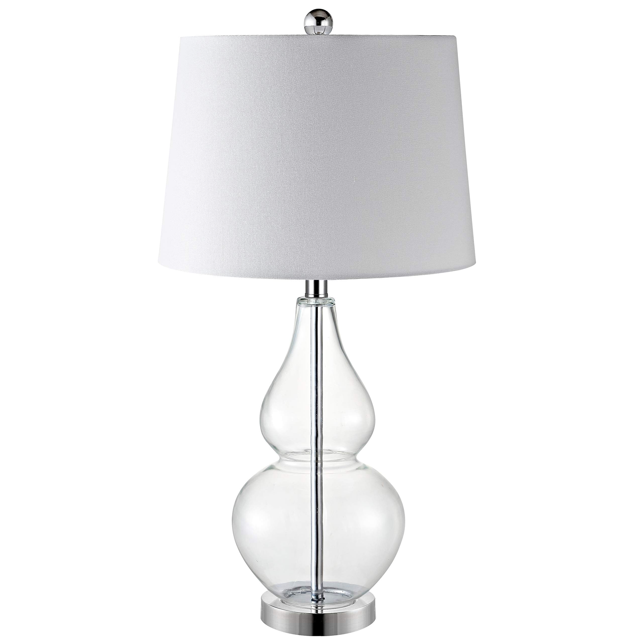 Lighting Collection Frena Clear/ Chrome 27-inch Bedroom Living Room Home Office Desk