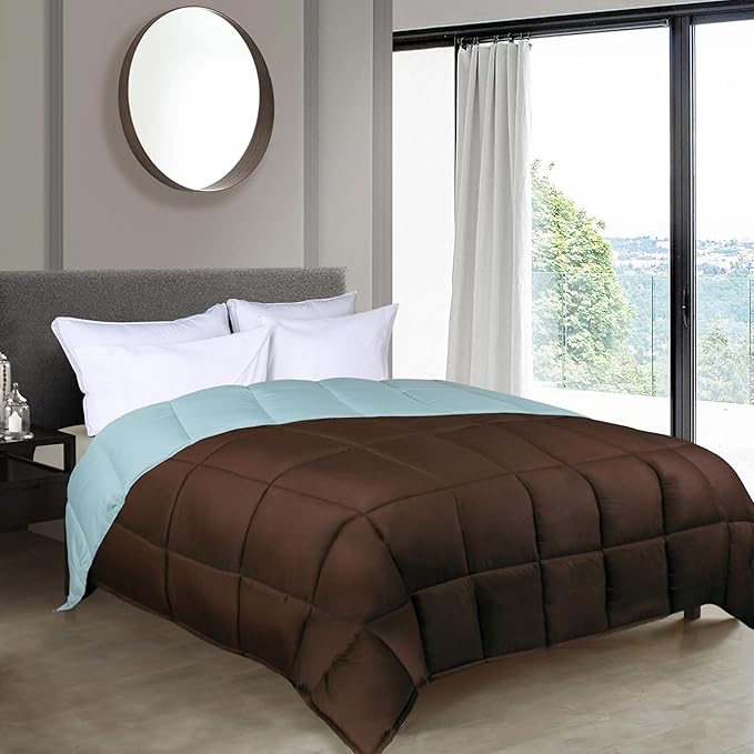 Brushed Microfiber Comforter, Down Alternative Bedding, Medium Weight, Soft Bed Cover