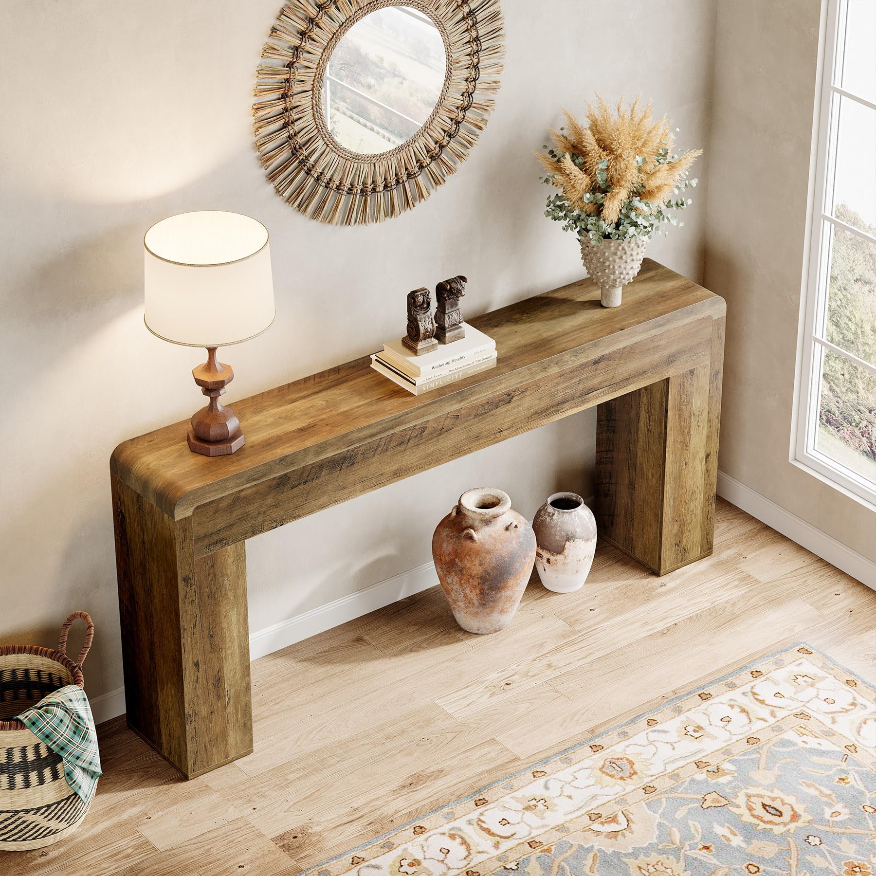 70.9-Inch Extra Long Rustic Console Table