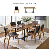 Fortmaine Contemporary Dining Table with Natural Live Edge