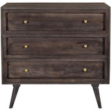 Parkview 3-Drawer Mango Wood Chest in Gray, 33.5-in. W x 18-in. D x 31.5-in.