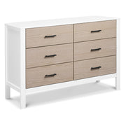 Carter's by DaVinci Radley 6-Drawer Dresser in White & Coastwood