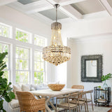 Crystal Chandelier, Modern Hanging Chandelier Light Fixture Empire Chandelier