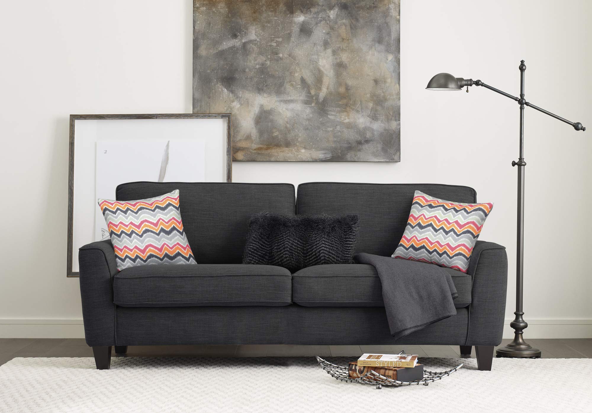 Astoria Upholstered Sofas Flare Arm Fabric Living Room