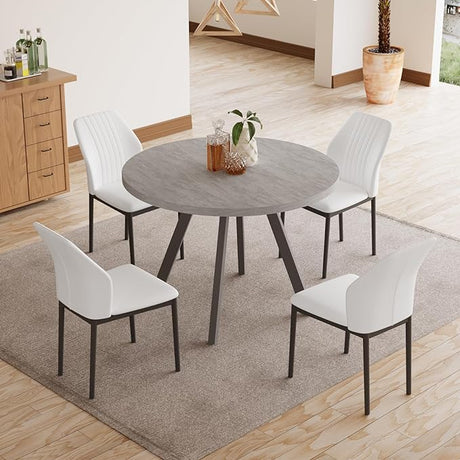 Round Dining Table and Chairs for 4