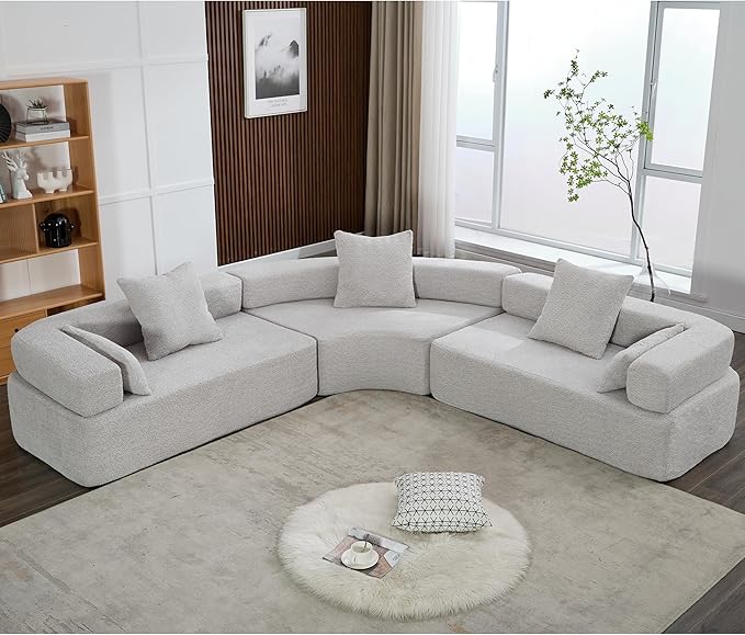 Modern Curved Sofa Couch for Living Room