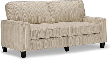 Palisades 61" Track Arm Sofa, Easy Care Polyester, Soft Pillow Back, Pocket Coil Seat