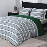 Pintuck Queen Comforter Set with 2 Pillow Shams - 3-Piece - Crystal Teal Queen Bed