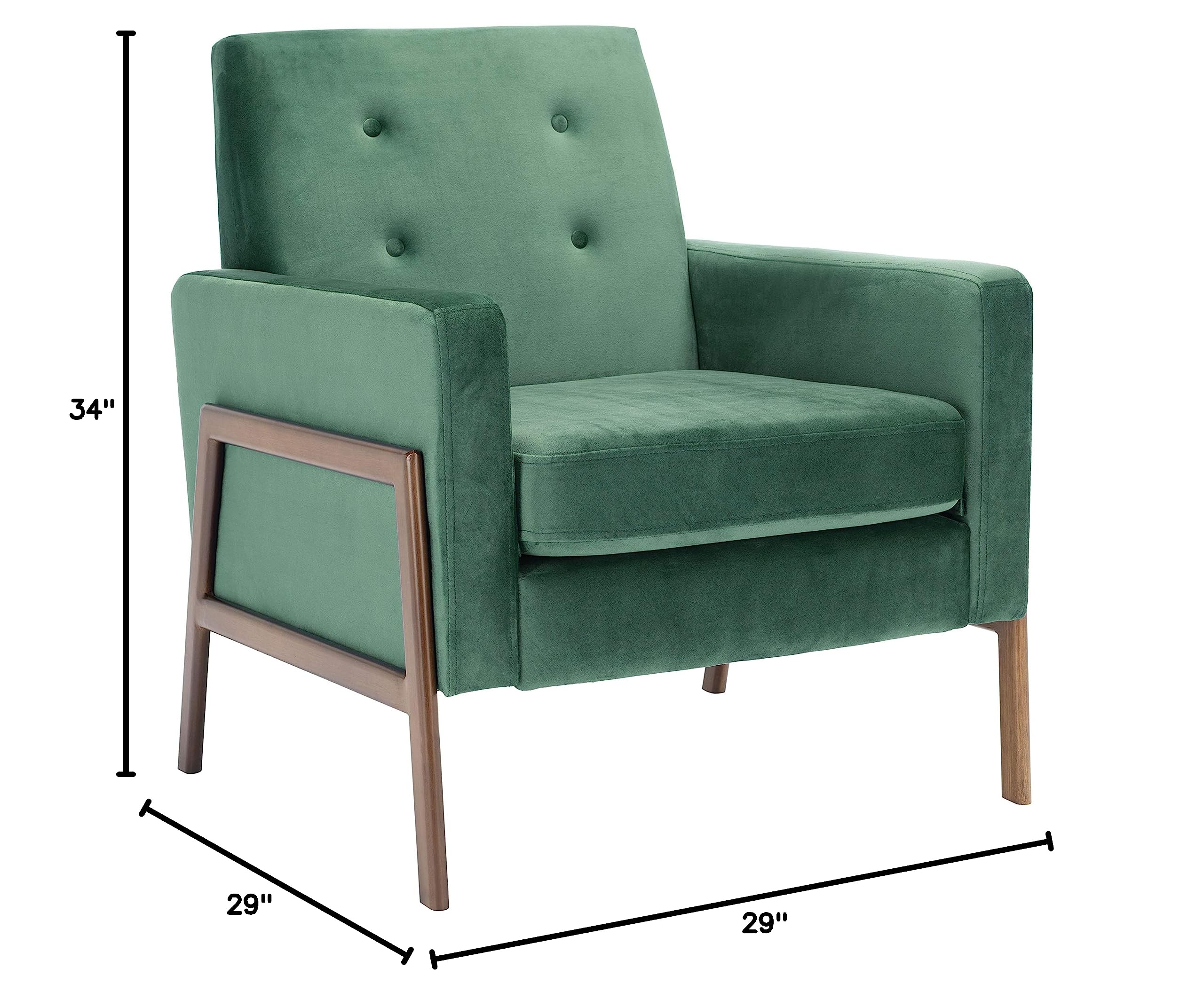 Home Collection Roald Velvet Sofa Accent Club Chair