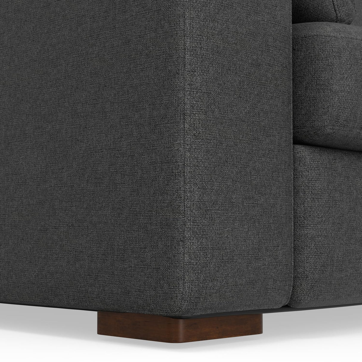 Charlie Sofa in 100% Recycled Polyester Tightly Woven Performance Fabric, Pebble Grey,